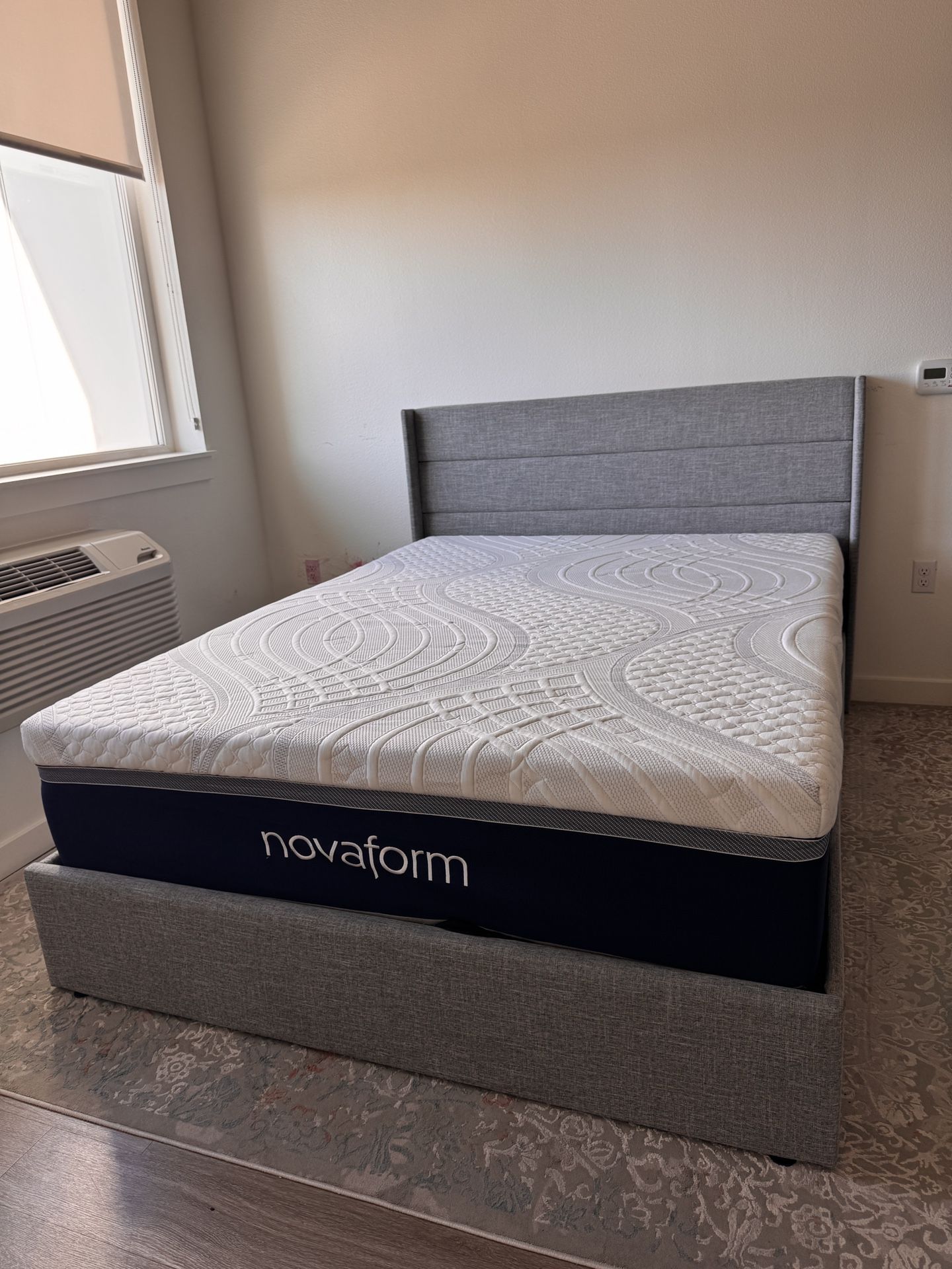 Novaform hybrid mattress and bed frame