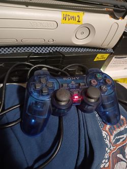 PlayStation 2 Sony controller blue translucent edition fully working and tested