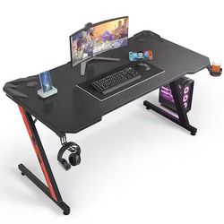 ❤️55-in Black Modern/Contemporary Gaming desk 