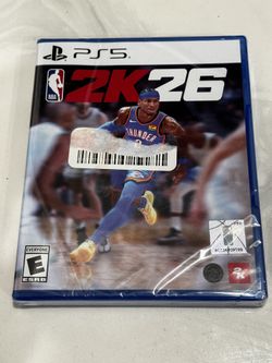 2K26 Basketball PlayStation 5 Ps5 Game Video Gamers New Disc Sony NBA 2026 Sports