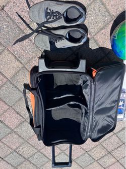 Bowling ball bag wheeler