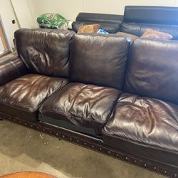Leather Couch Very Nice 