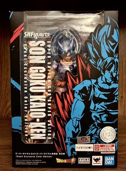 S.H. Figuarts Dragon Ball Super Saiyan God Super Saiyan Kaioken Goku NYCC