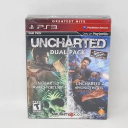 Uncharted Dual Pack Greatest Hits (Playstation 3 PS3) Brand New Factory Sealed