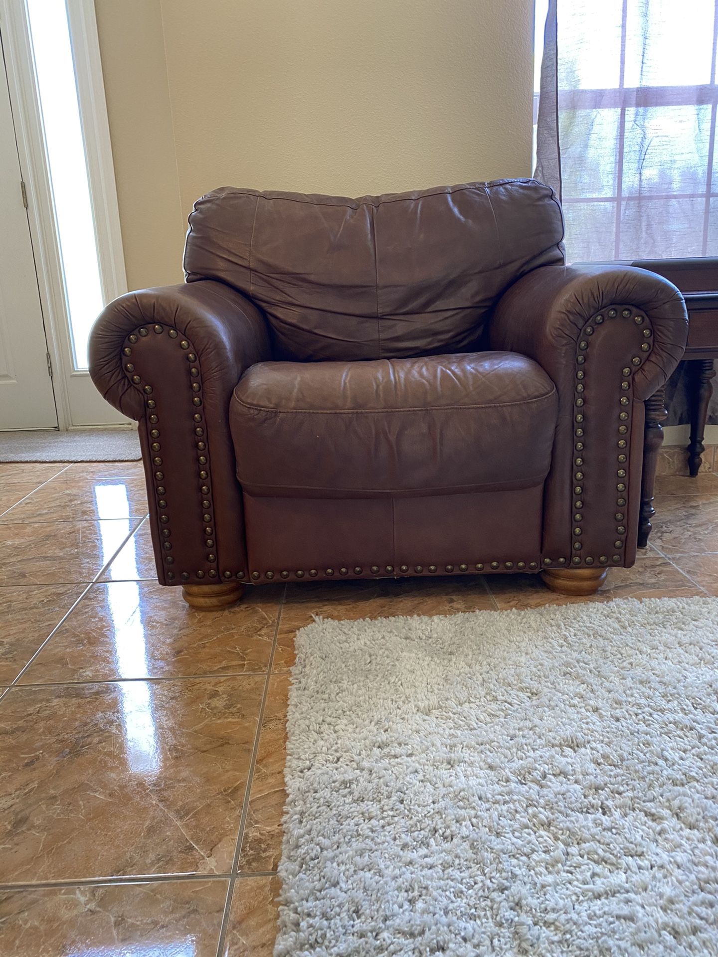 Egyptian leather sofa