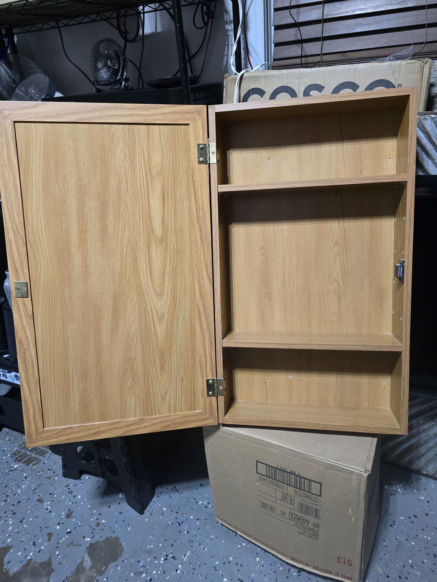 Wood Shelf for bathroom with mirror size 26& 15