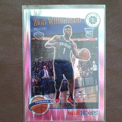 Zion Williamson Rookie tribute pink prizm /25