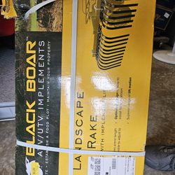 Black Boar ATV/UTV Landscape Rake New Unopened in Box.