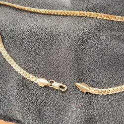 Mens Sexy Snake Chain Real 18k Gold 24in Necklace 