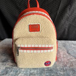 Disney Parks Spider-Man With Great Power Faux Fur Loungefly Mini Backpack New