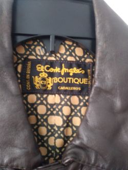 Jacket man, leather size M