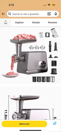 Brand New Electric Meat Grinder with Attachments