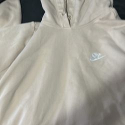 Nike Hoodie Cream Color 