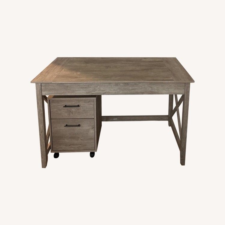 Desk and File Cabinet