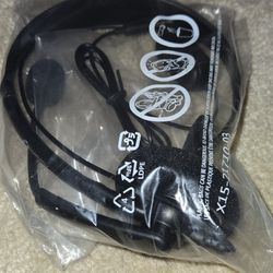 Original Microsoft XBOX 360 Genuine OEM Black Wired Chat Headset with Mic New