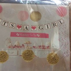 It’s A Girl Banner Set