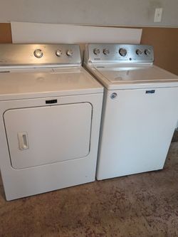 Maytag washer and electric dryer set delivery and installation is free