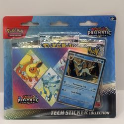 Pokemon TCG Scarlet Violet Prismatic Evolutions Tech Sticker Collection Glaceon