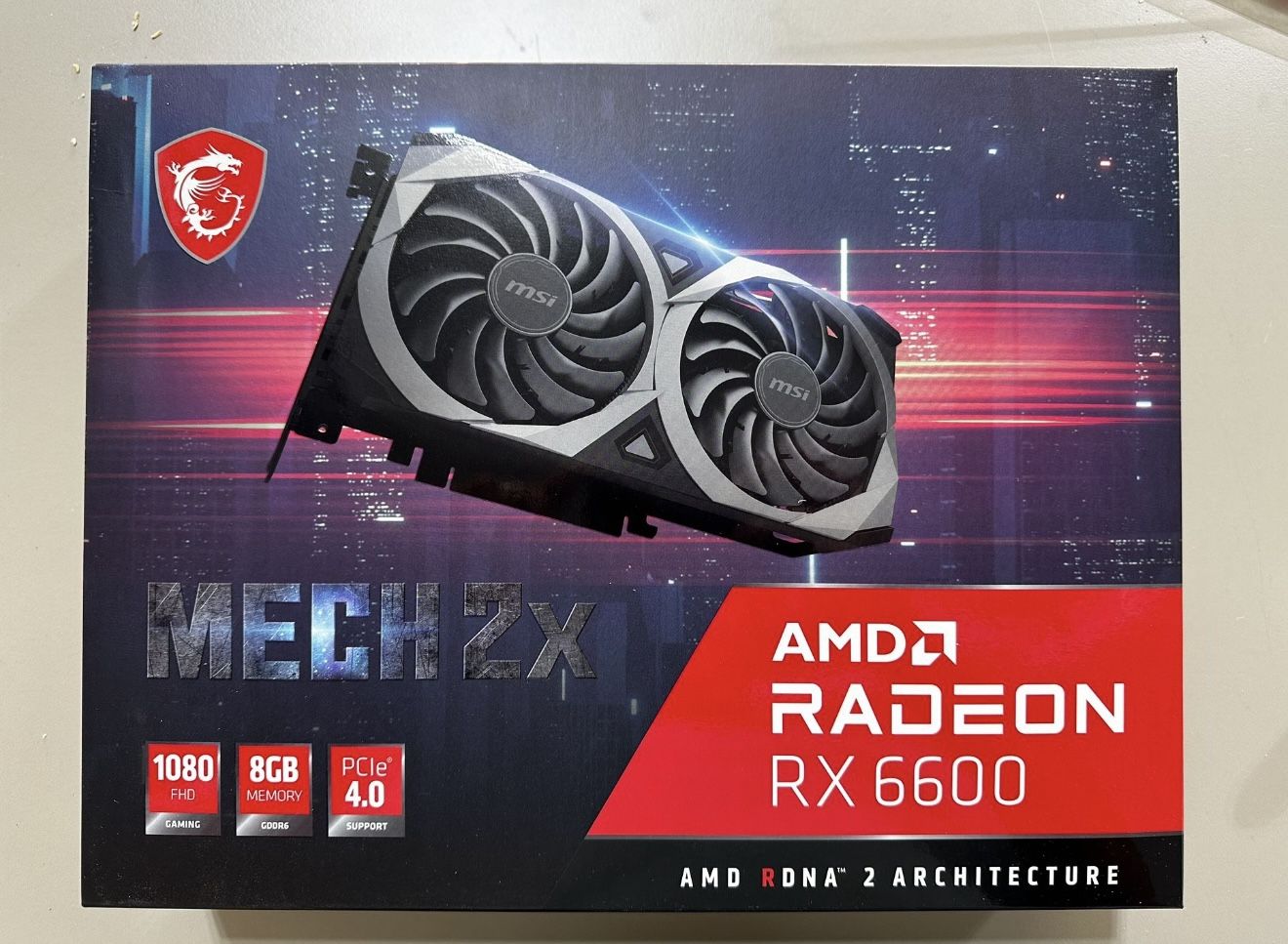 MSI MECH 2x - AMD RX6600 8GB