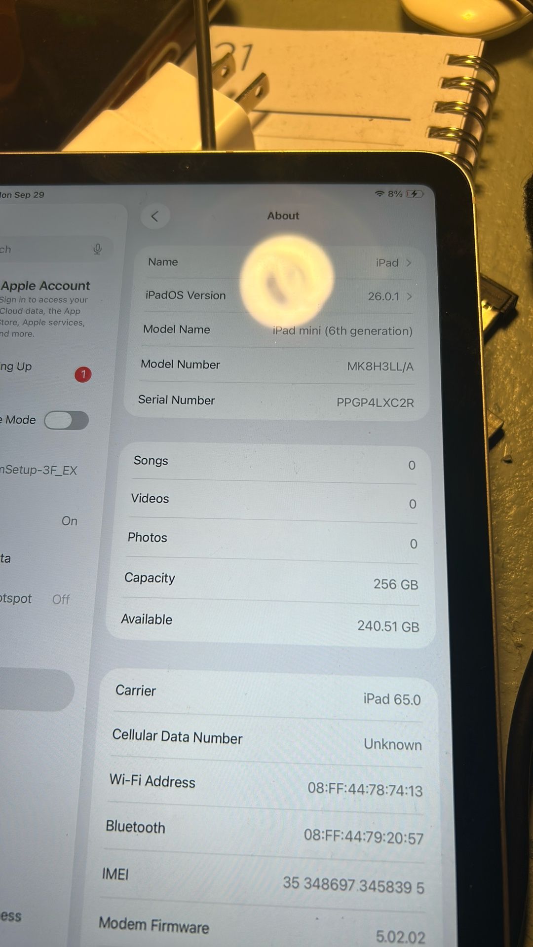 iPad Mini 6th Generation