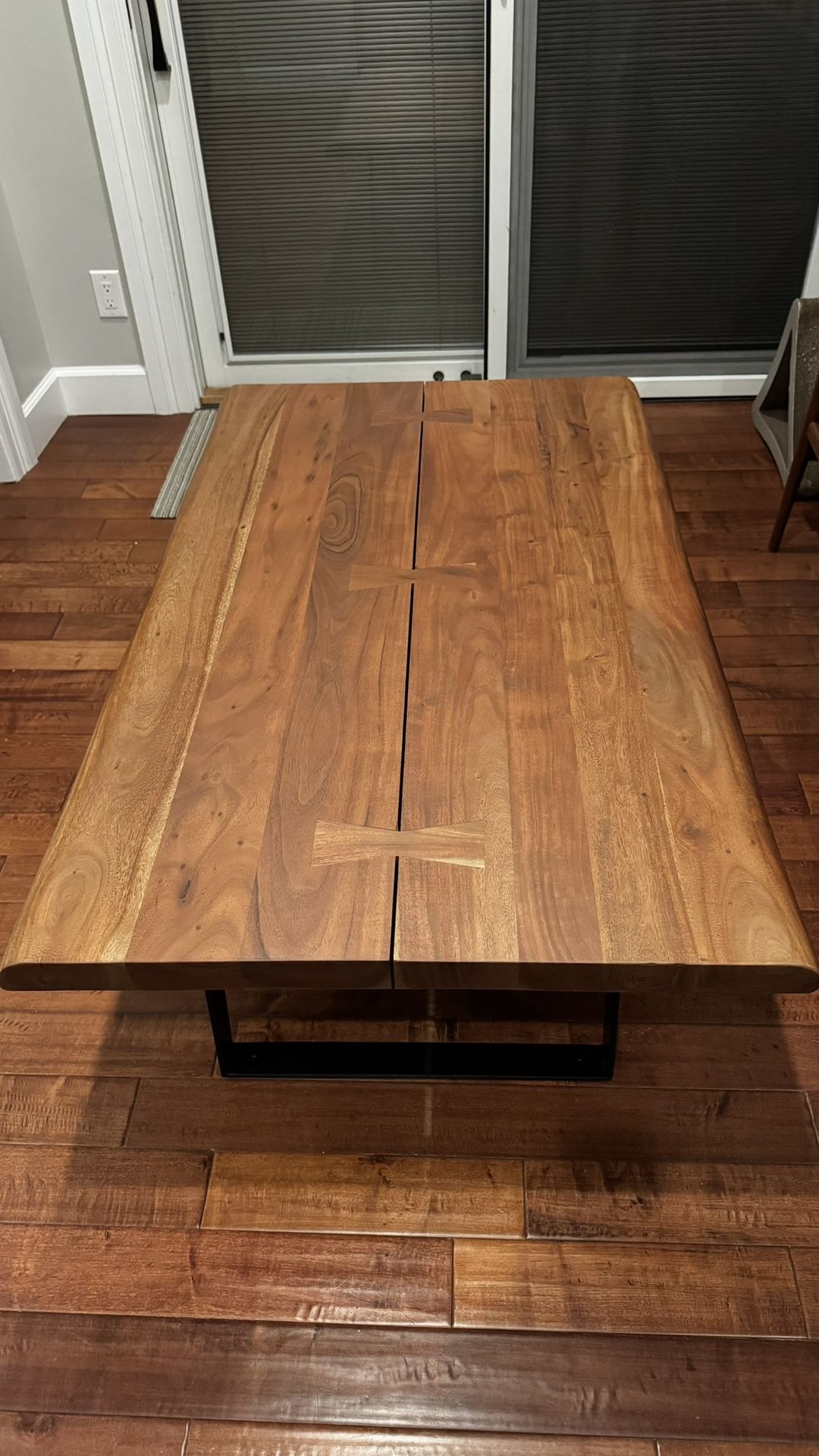 Crate & Barrel (C&B) Yukon Live Edge Coffee Table