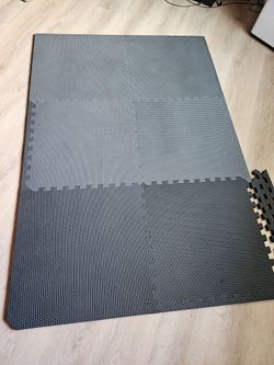 Interlocking Gray Foam Gym Floor Mats
