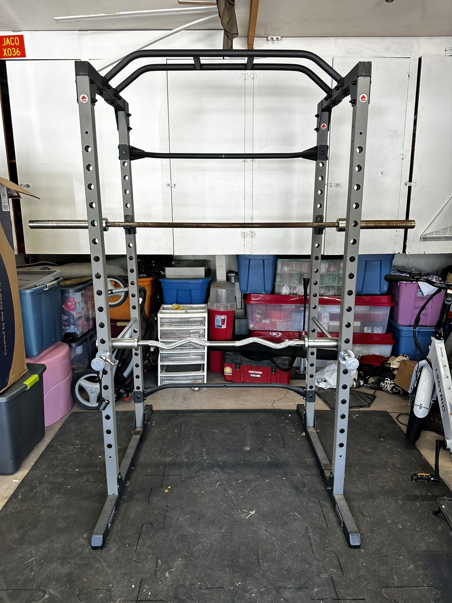 Squat Rack & Olympic Barbells 