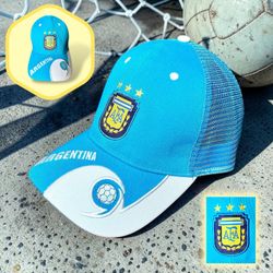 Argentina AFA Unisex Blue White Soccer Football Cap Hat Sz OS