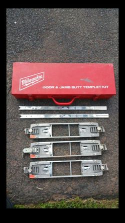 Milwaukee door and jamb butt templet kit