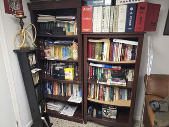 Two Book Shelves. Book Shelf.