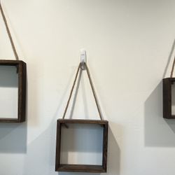 Hanging Square Floating Shelves