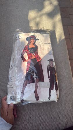 Red/black Print Coat Mac daddy Costume