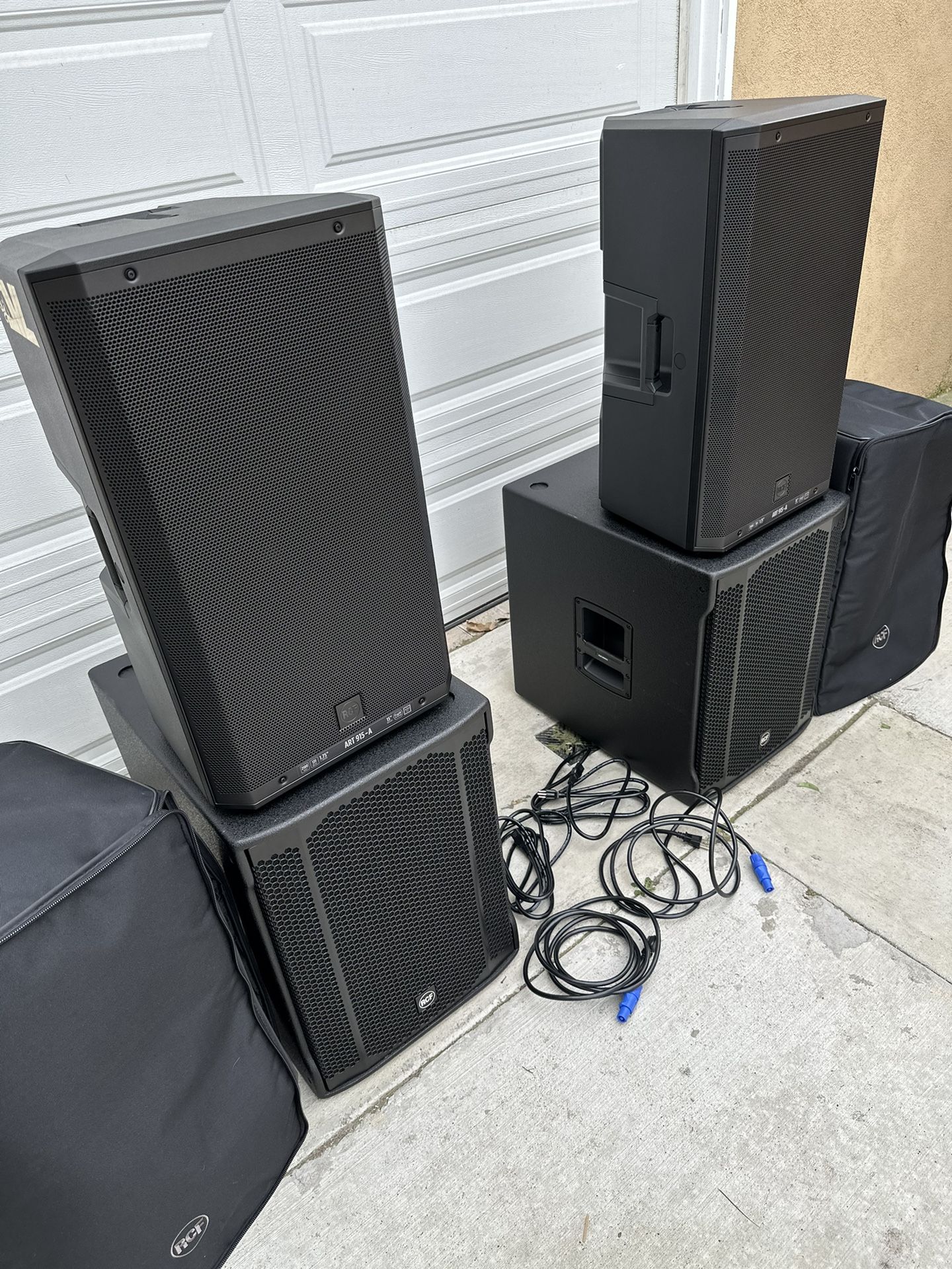 RCF Powered Speakers And subs brand NEW
