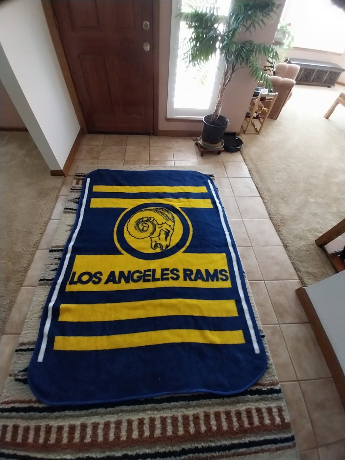 Rams blanket 58x78