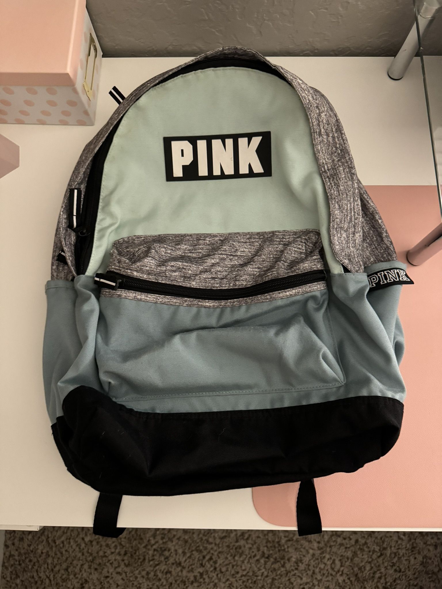 PINK Blue/Black Backpack