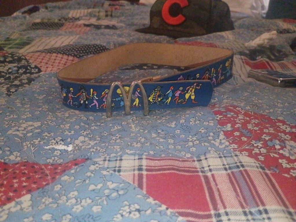 1 Of A Kind Vintage Ronald Mcdonald Belt