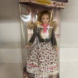 1998 Austrian Barbie doll from the Dolls of the World Collector Edition, box damage $8