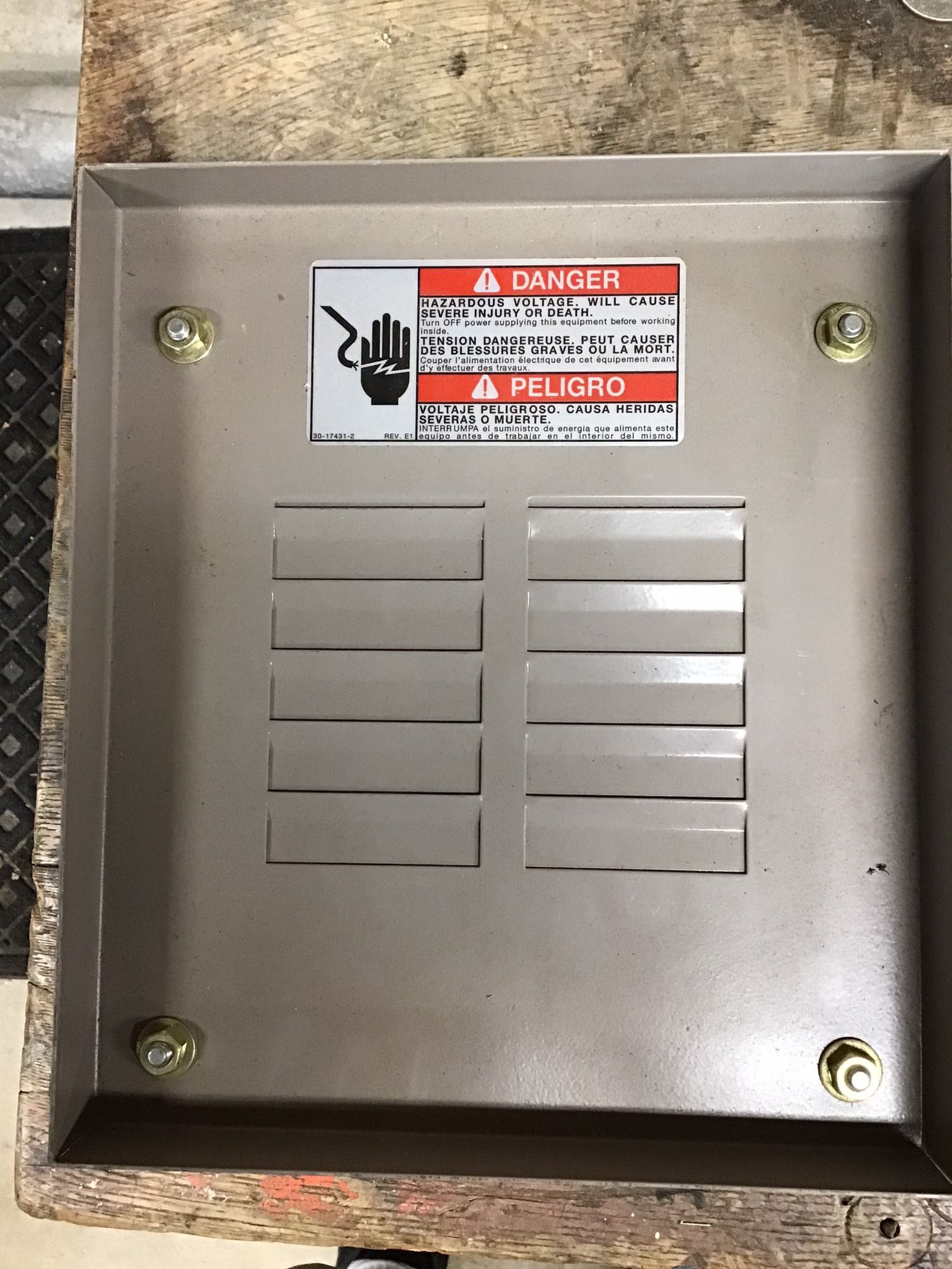 Cutler Hammer Retrofit Panel