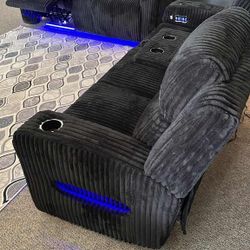 AP- Power Reclining Sofa And Loveseat// Financing Available 