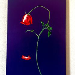 Murio’ La Flor Acrylic On Canvas 