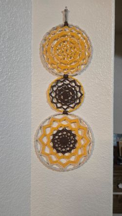 Crochet wall decor