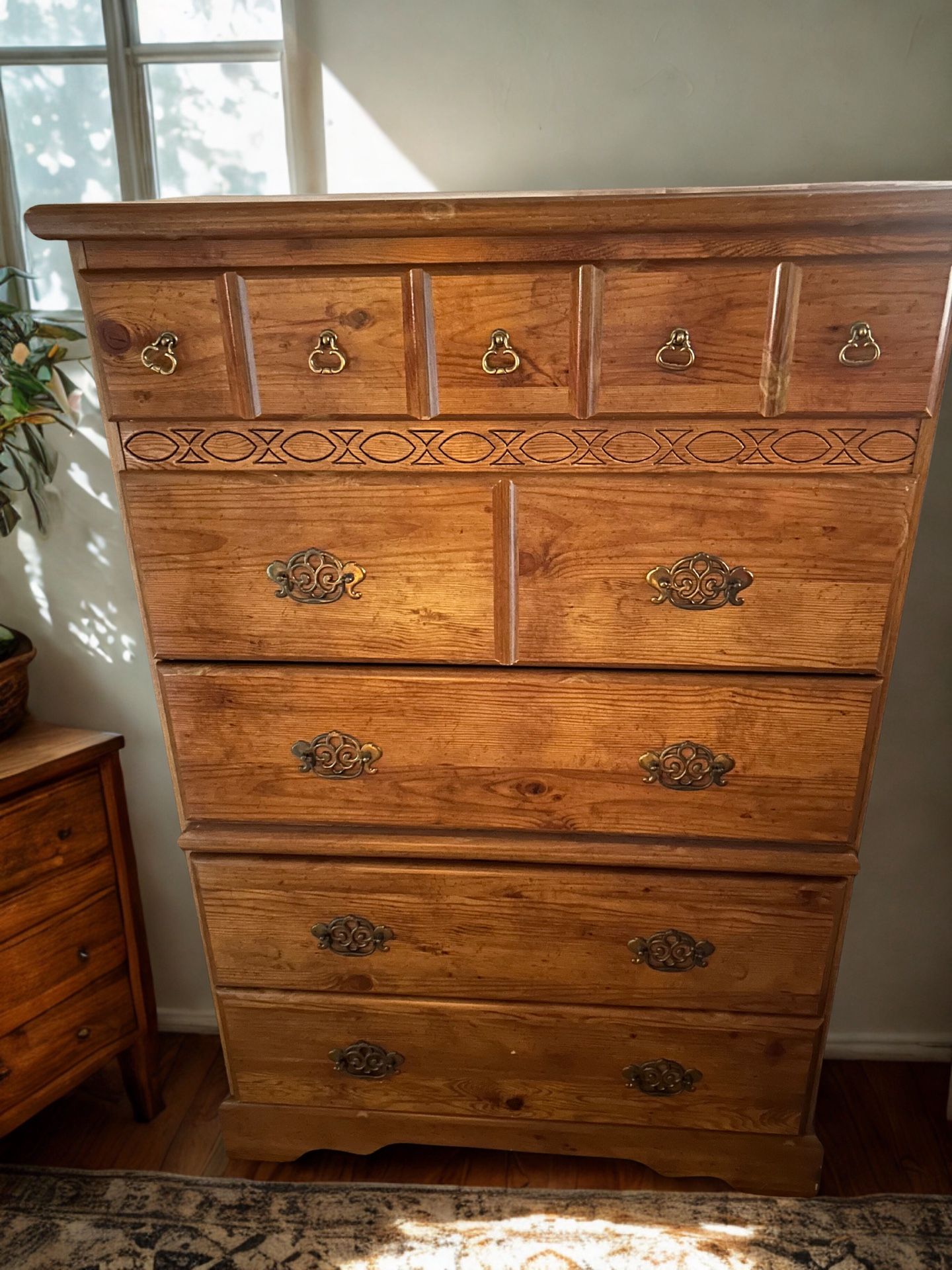 Dresser 5 Drawers Real Wood