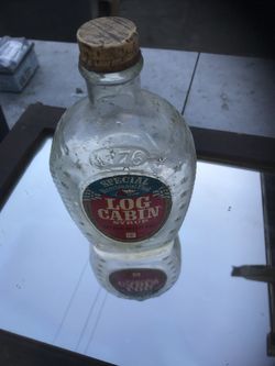 Vintage log cabin bottle, bicentennial edition, make offer