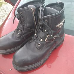 Harley Davidson Size 10.5 Leather Motorcycle Boots