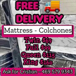 New Mattresses  Twin mattress Full mattress Queen mattress  King mattress  Colchones nuevos  Beds 