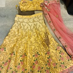 Lehenga Choli Set With Heavy Stone Work 