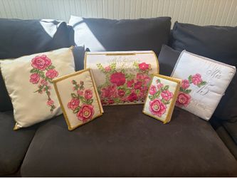 Pink Floral Quince Set