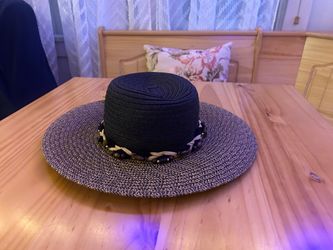 Women’s sun hat black & tan
