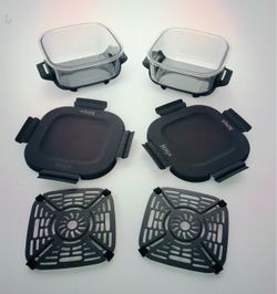 2 Pack, Ninja 6 Cup CleanCrisp Glass Containers