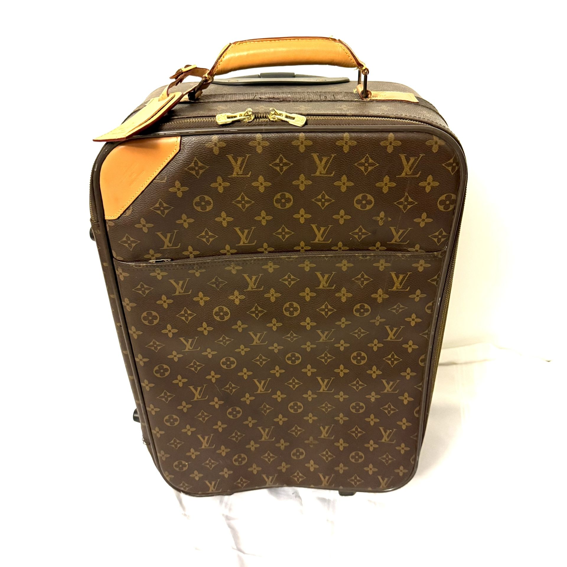Louis Vuitton LV monogram vintage carry on luggage suitcase Pégase 55
